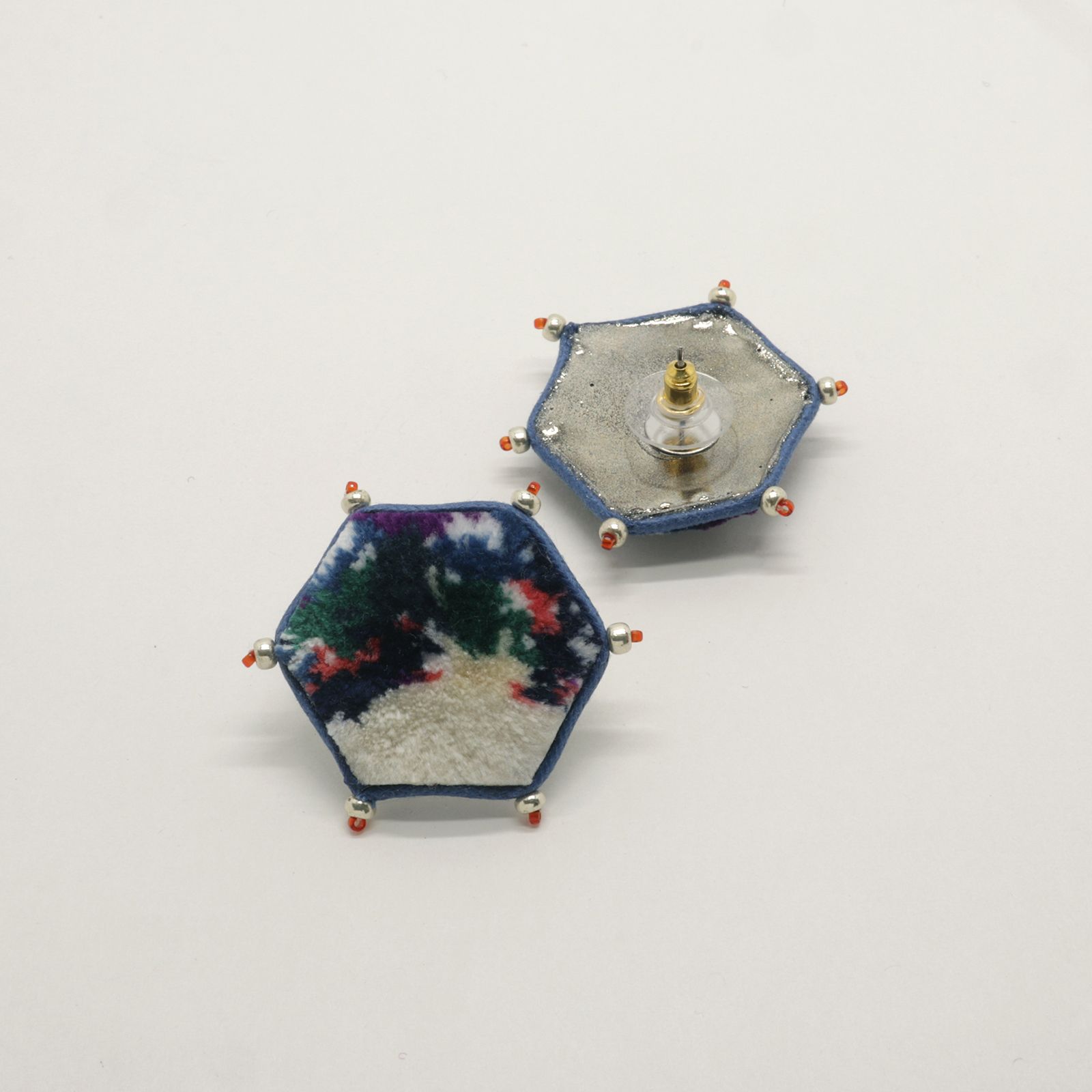 「TRIBO Hexagon」ピアス【La cosmologie de sachikoism】