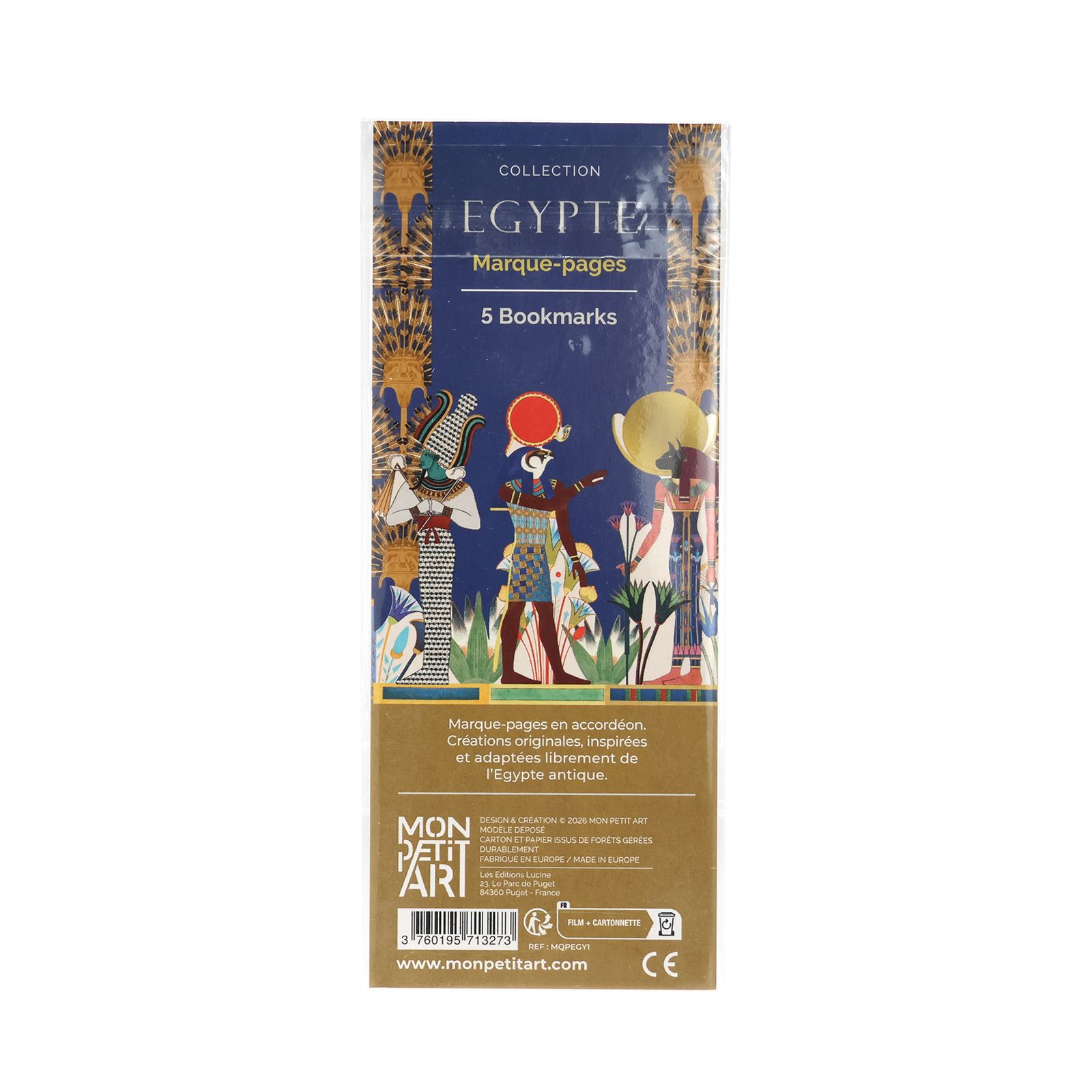 「5 BOOKMARKS "Egypte"」ブックマーク MON PETIT ART フランス