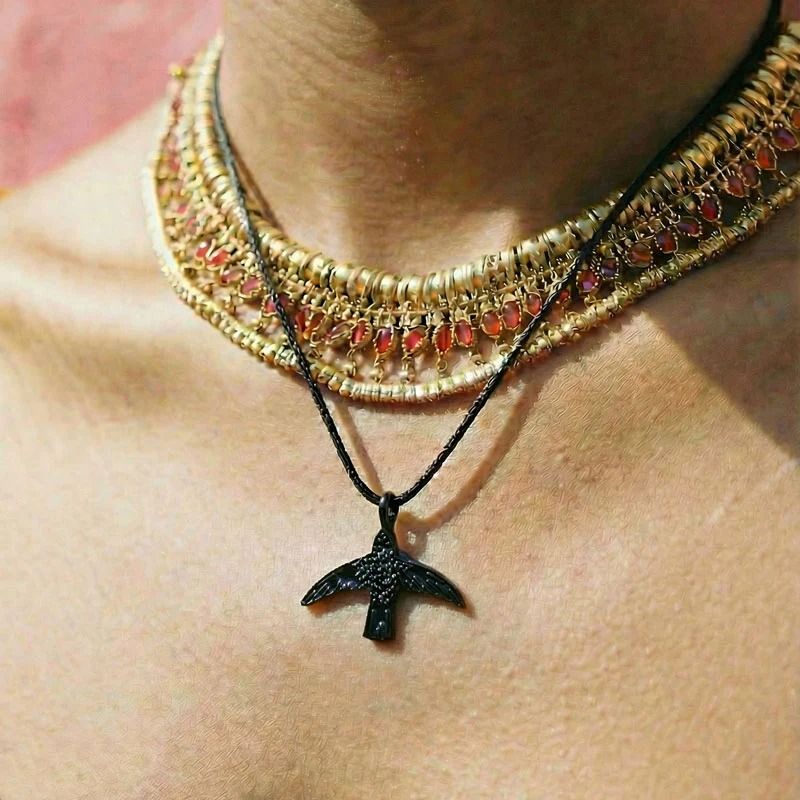 「Black Bird Pendant」ネックレス フリーダ・カーロ