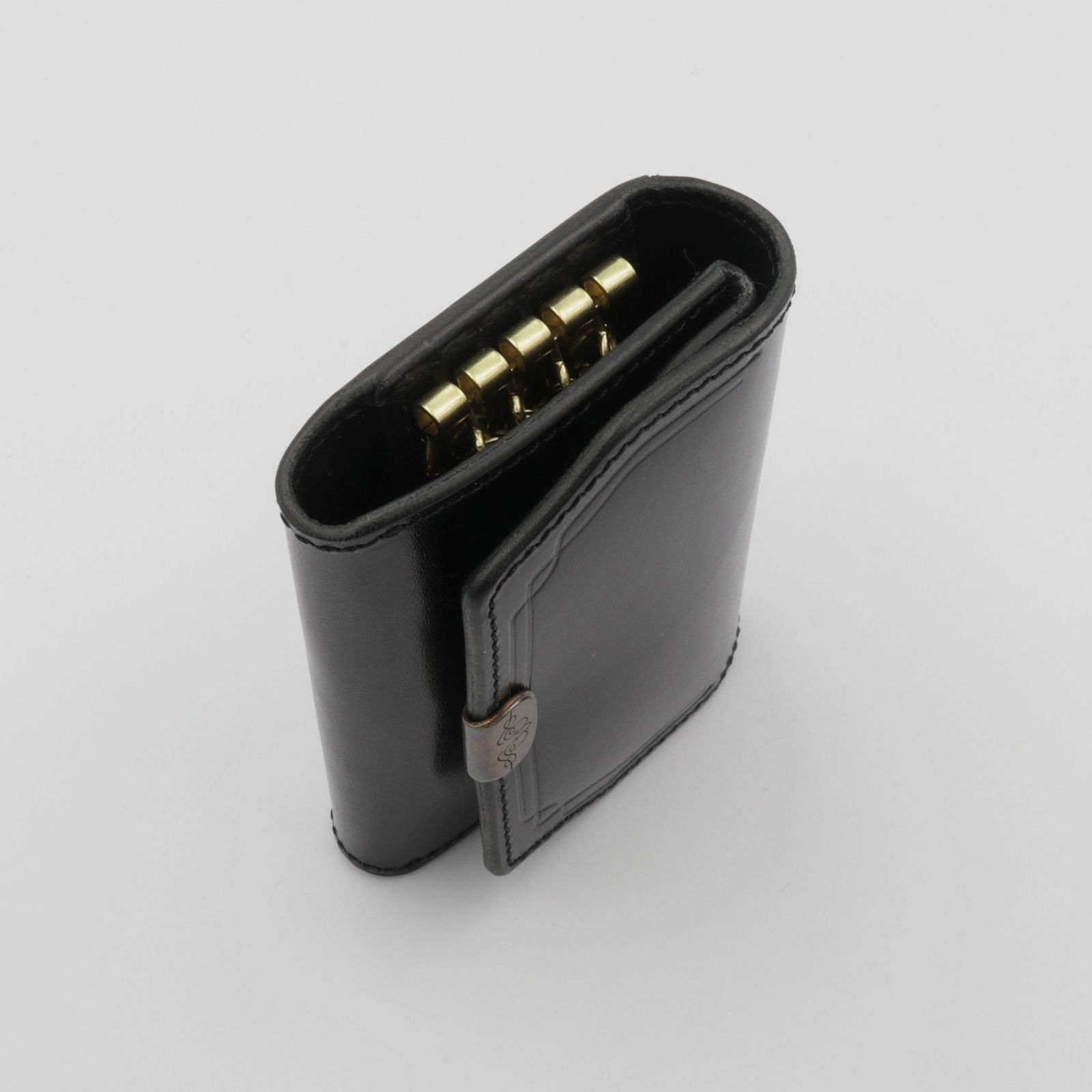 【Dual】コイン＆キーケース サドルプルアップ ブラック