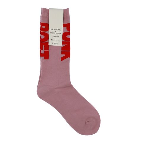 Punk&Poet Socks Pink x Red 靴下