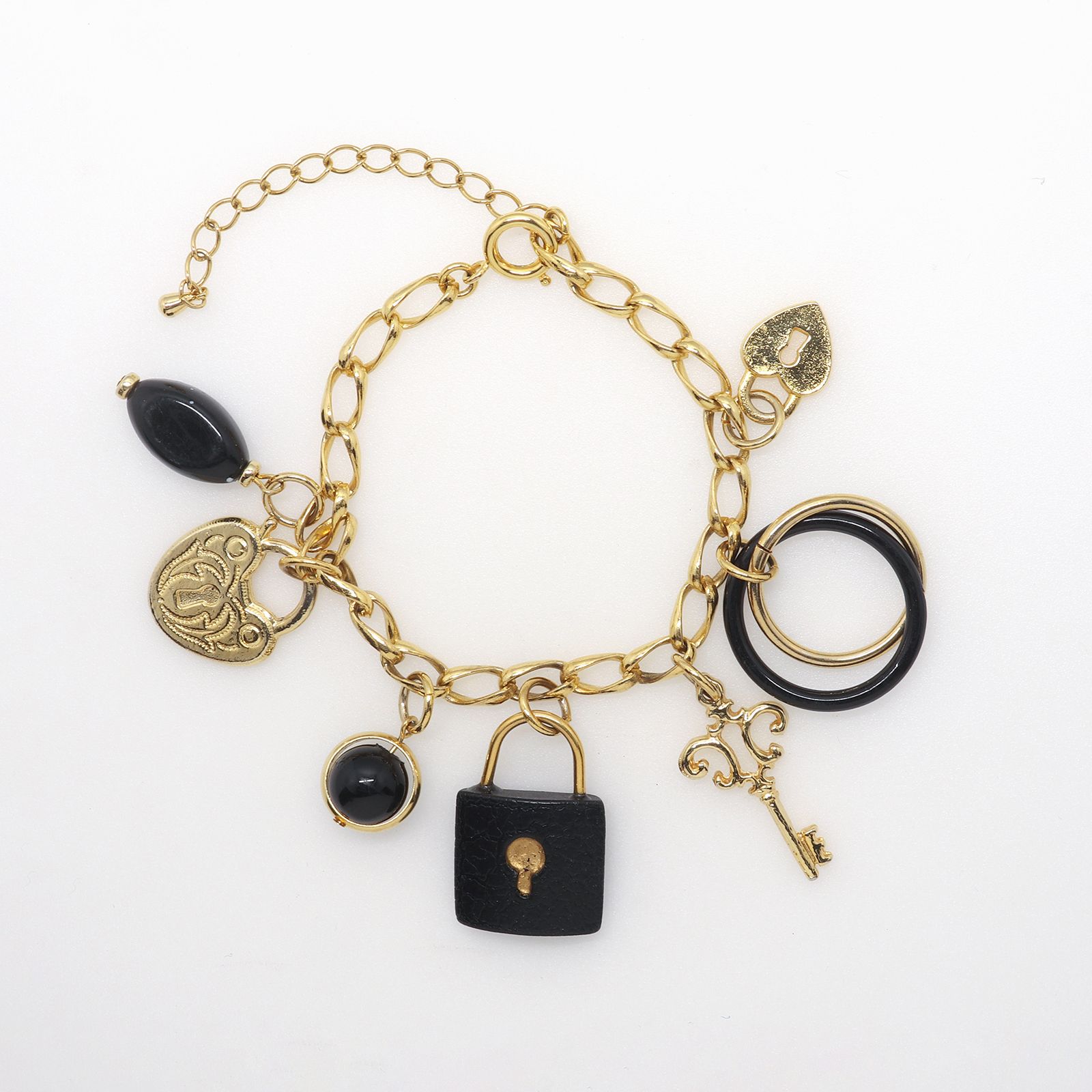 「パドロックキーチャーム」ブレスレット ヨーロッパ