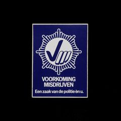「VOORKOMING MISDRIJVEN」ヴィンテージステッカー ヨーロッパ