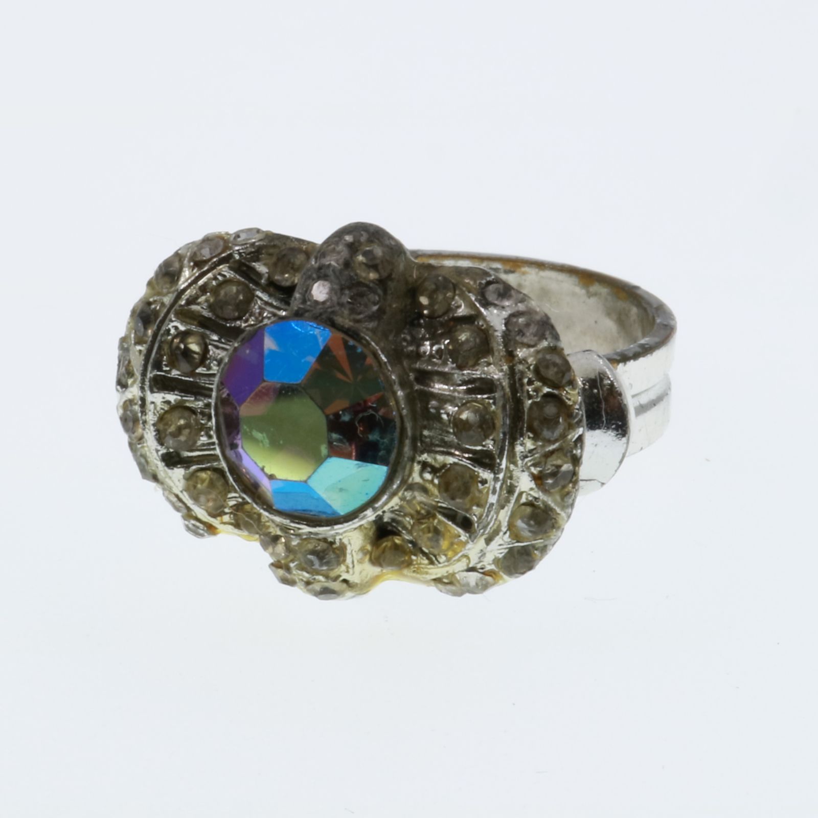 「70s ラインストーンカクテル」リング ヨーロッパ