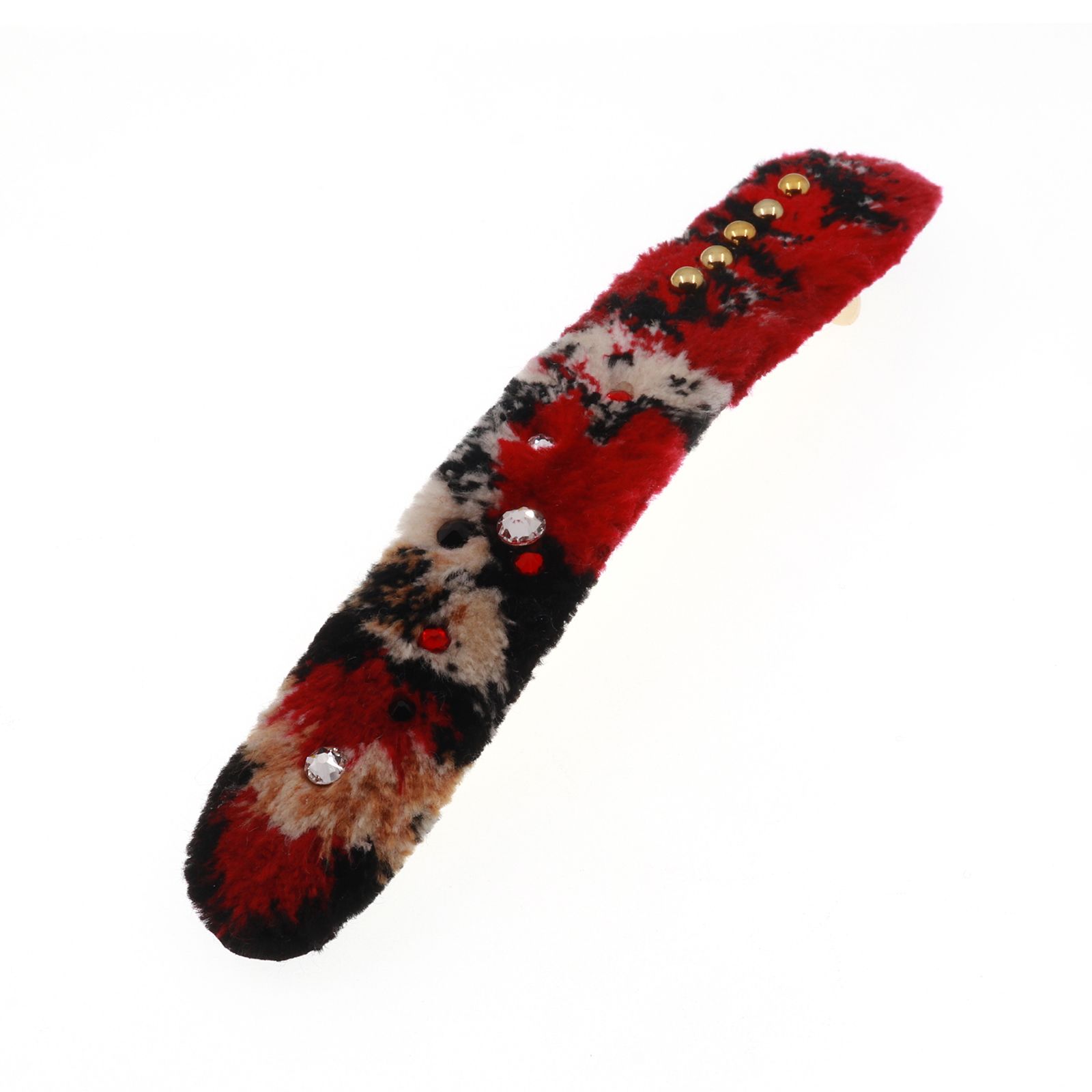 「TRIBO」バレッタ レッド【collection de couleurs de sachikoism】
