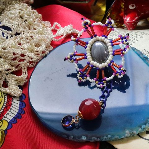 「Pierrotドレス」ピアス（片耳）【CIRQUE de sachikoism】