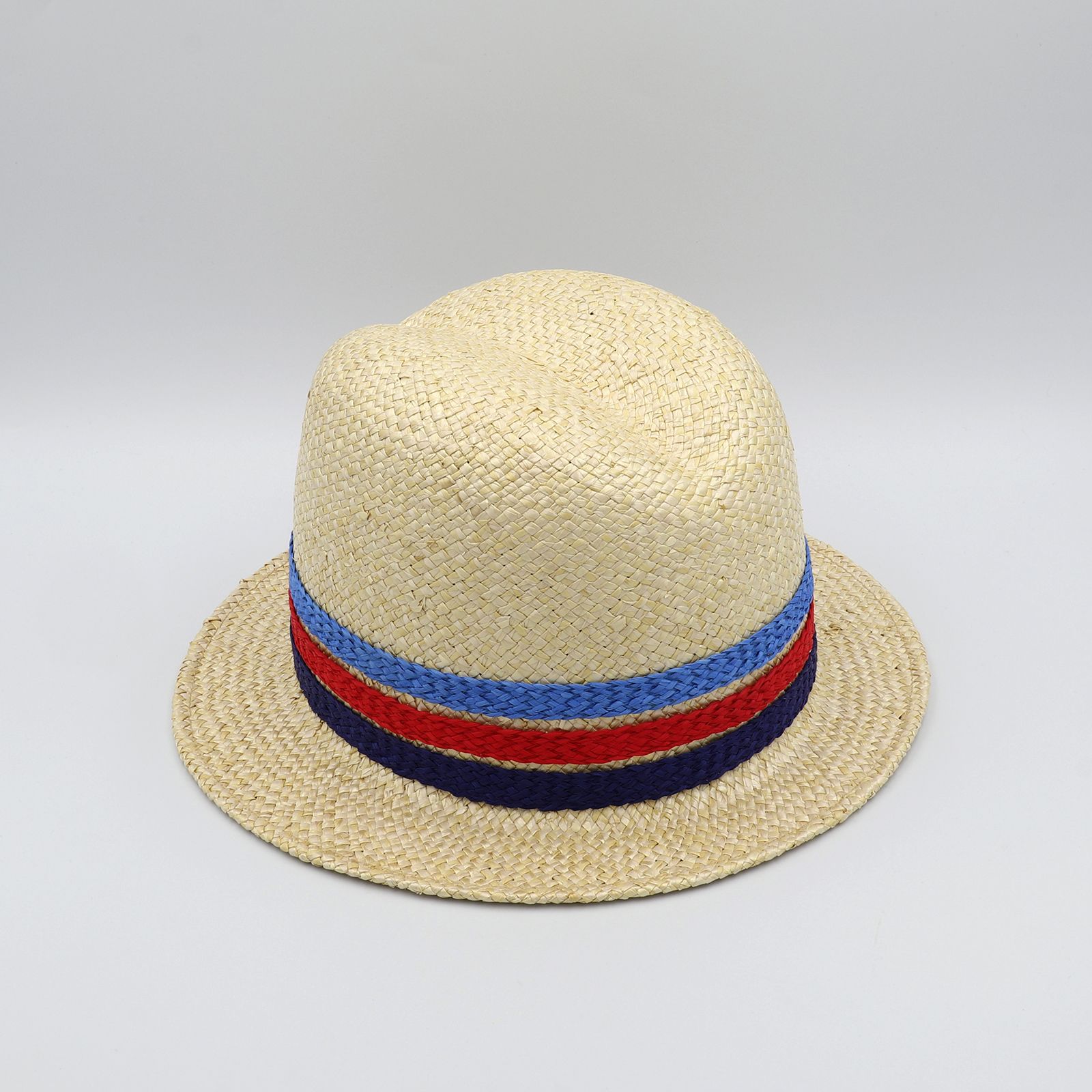 【送料無料対象外】マリンカラーストローハット ナチュラル