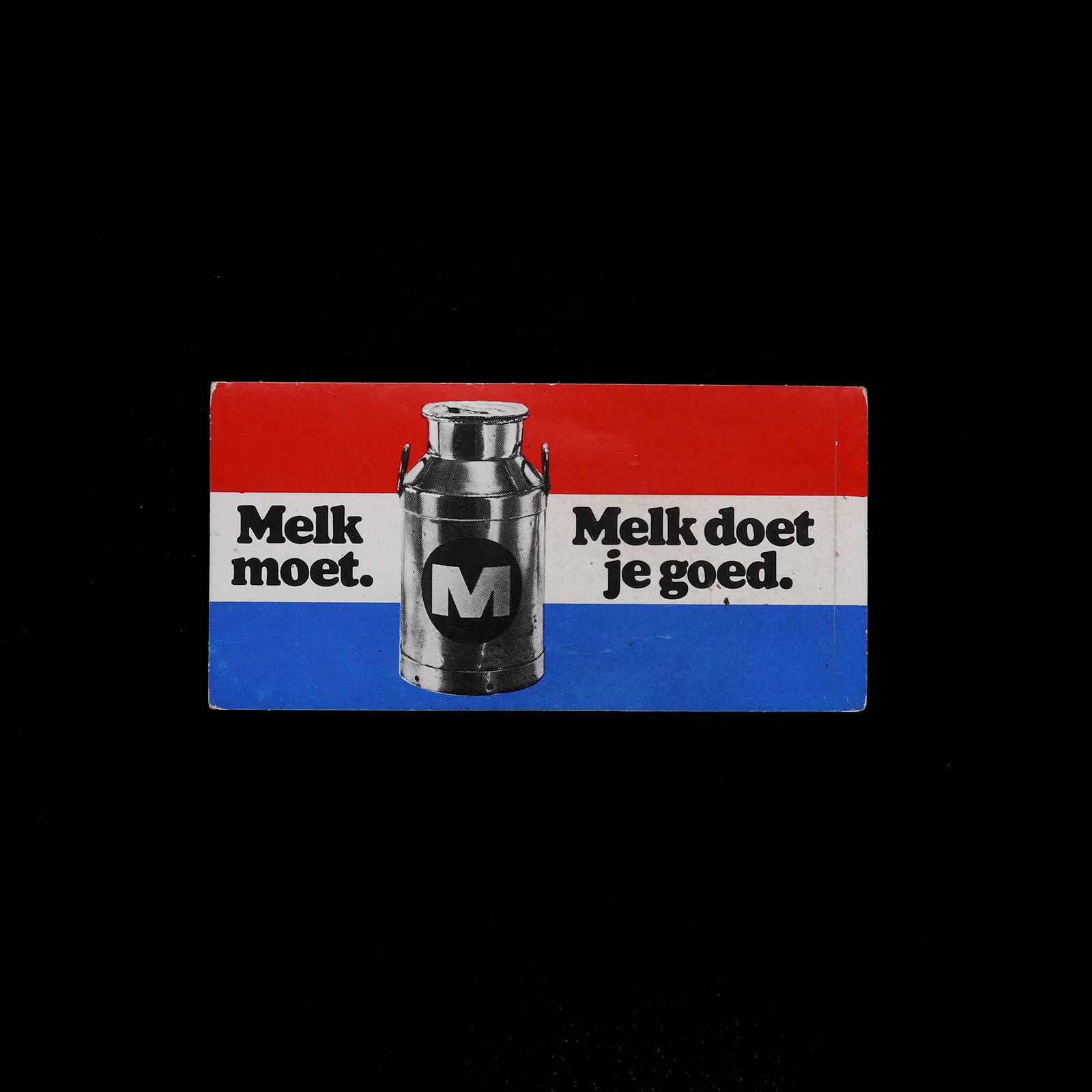 「Melk moet Melk doet je goed」ヴィンテージステッカー ヨーロッパ