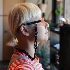 「Chunky Chain」グラスチェーン Black