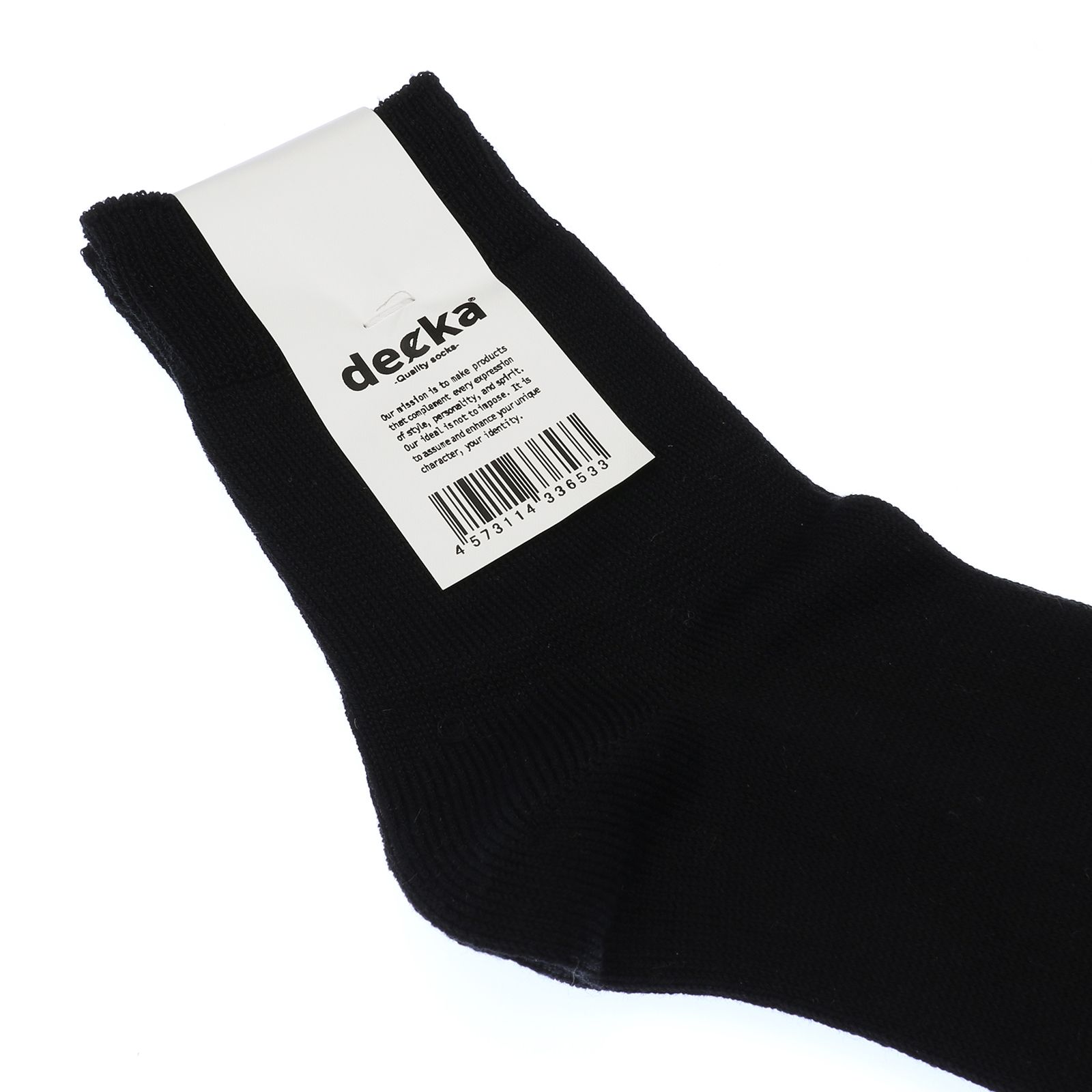 Mercerized Socks GIZA ブラック 靴下