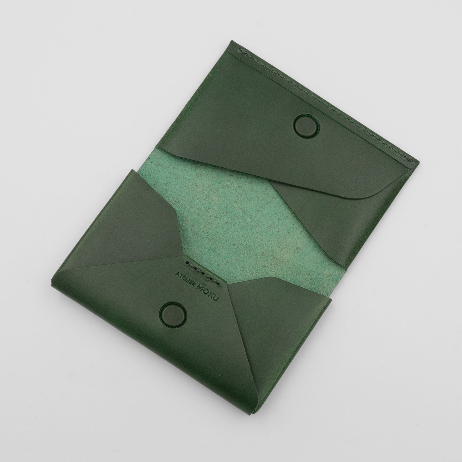 「Patan Buttero」カードケース（名刺入れ） green