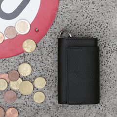 「単純化」三つ折り財布 ブラック