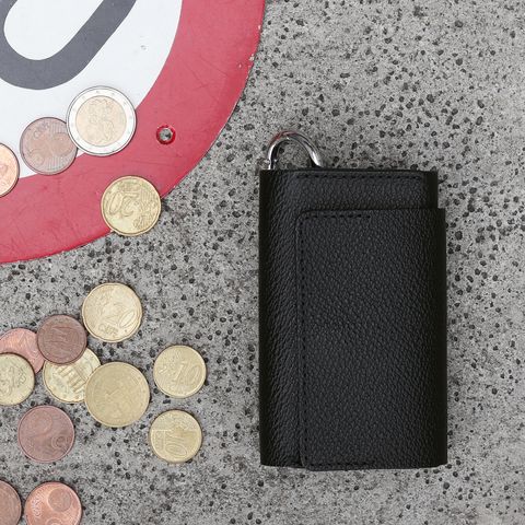 「単純化」三つ折り財布 ブラック