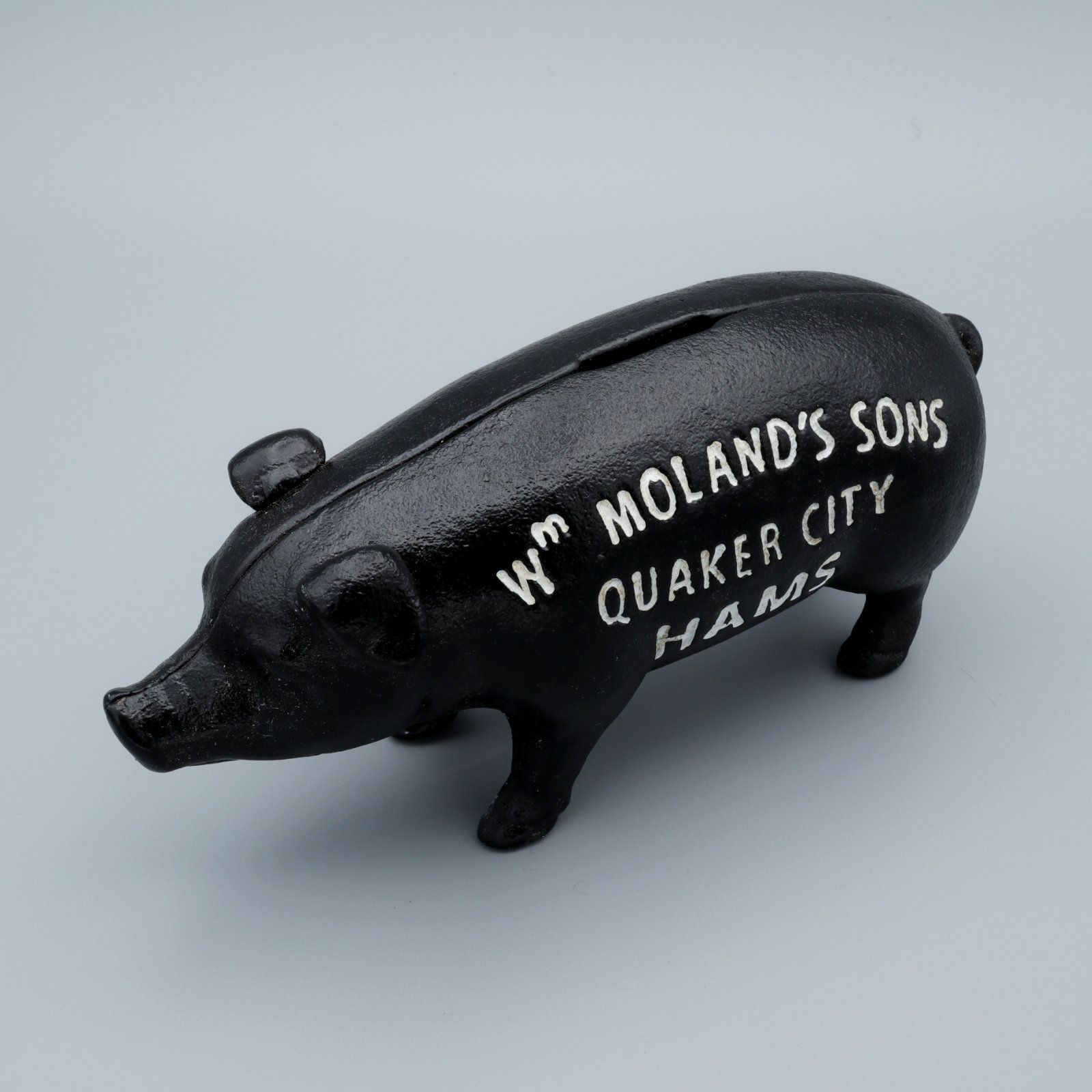 Hams Standing Pig Bank "Black"