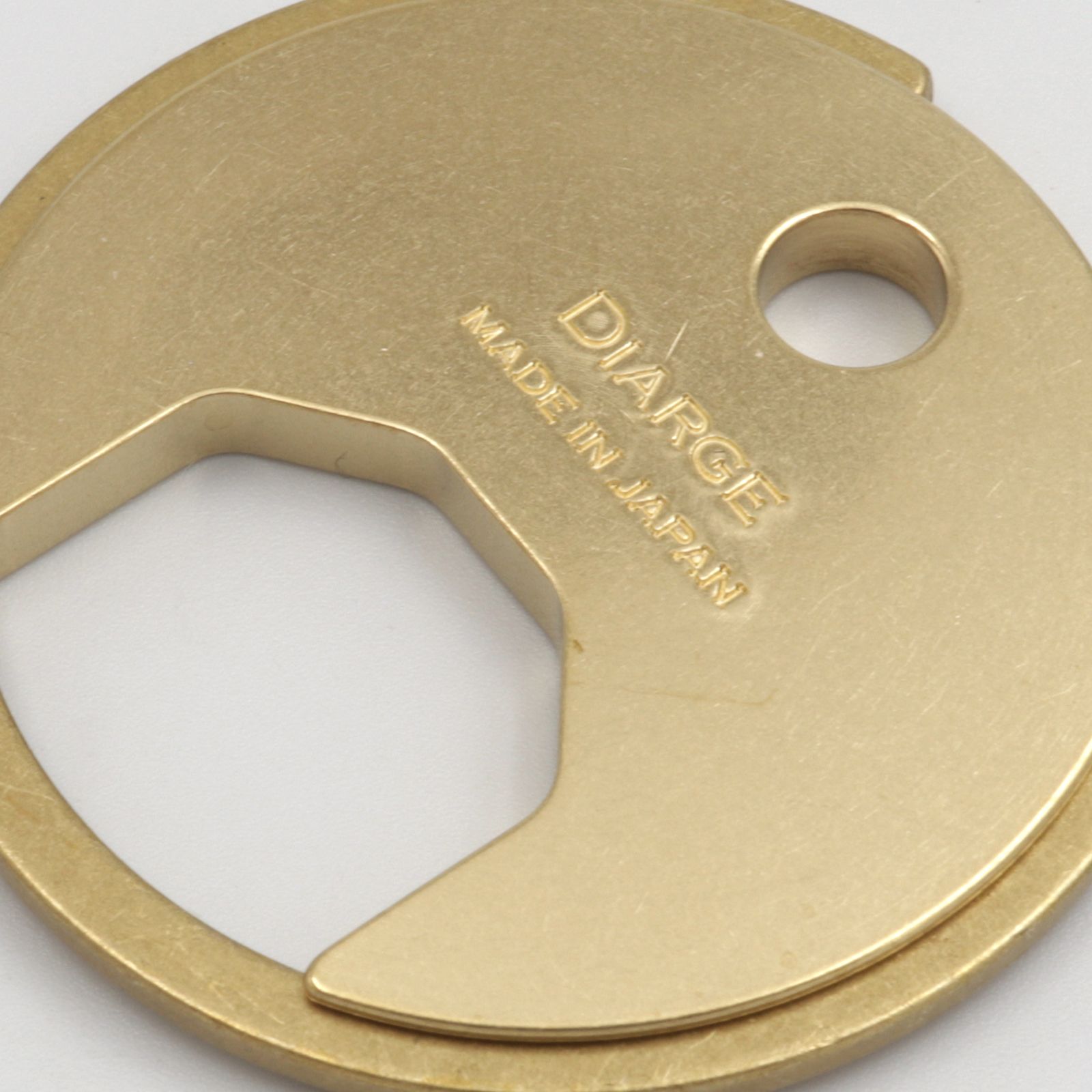 「BRASS CIRCLE KEYRING」キーリング ゴールド