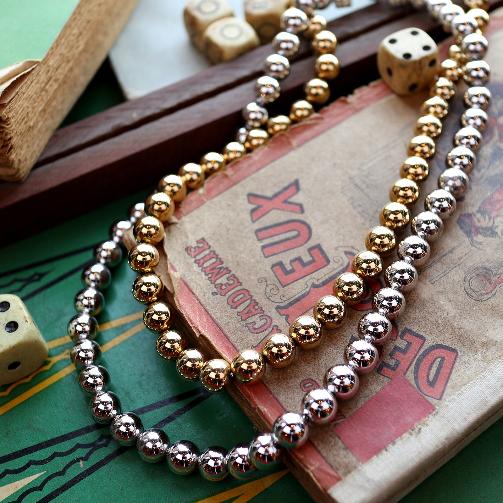 「メタルデュオ」ネックレス ヨーロッパ MONET