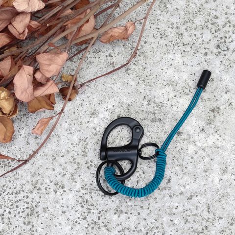 「LetGo Petits」キーリング ブルー×ブラック