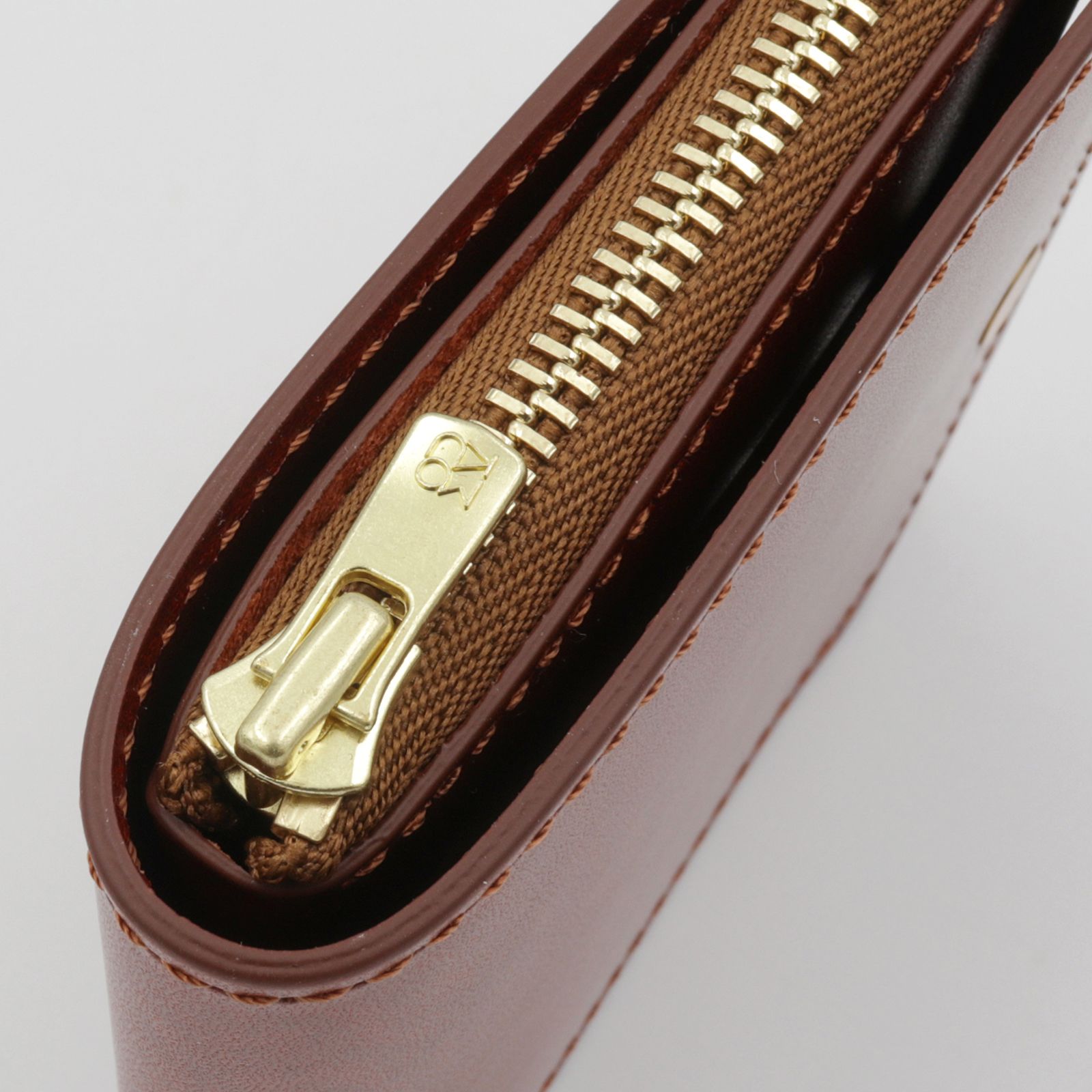 「小さく薄い財布SAKU ver.3 Plus Rugato」lightbrown