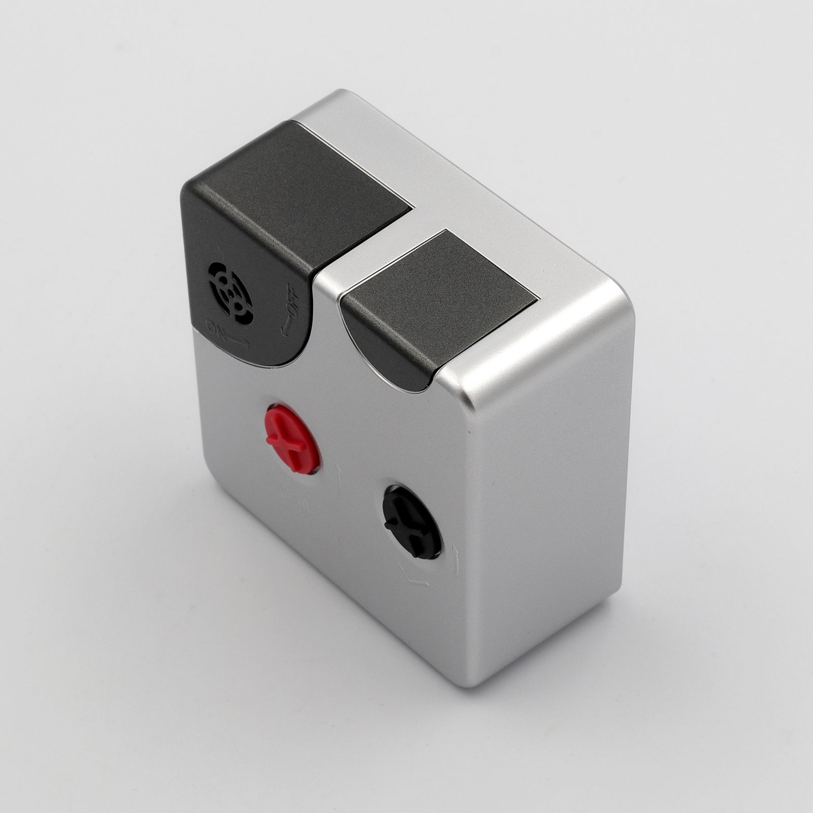 「Analogue alarm clock Push Wecker」アラームクロック SILVER TFA ドイツ