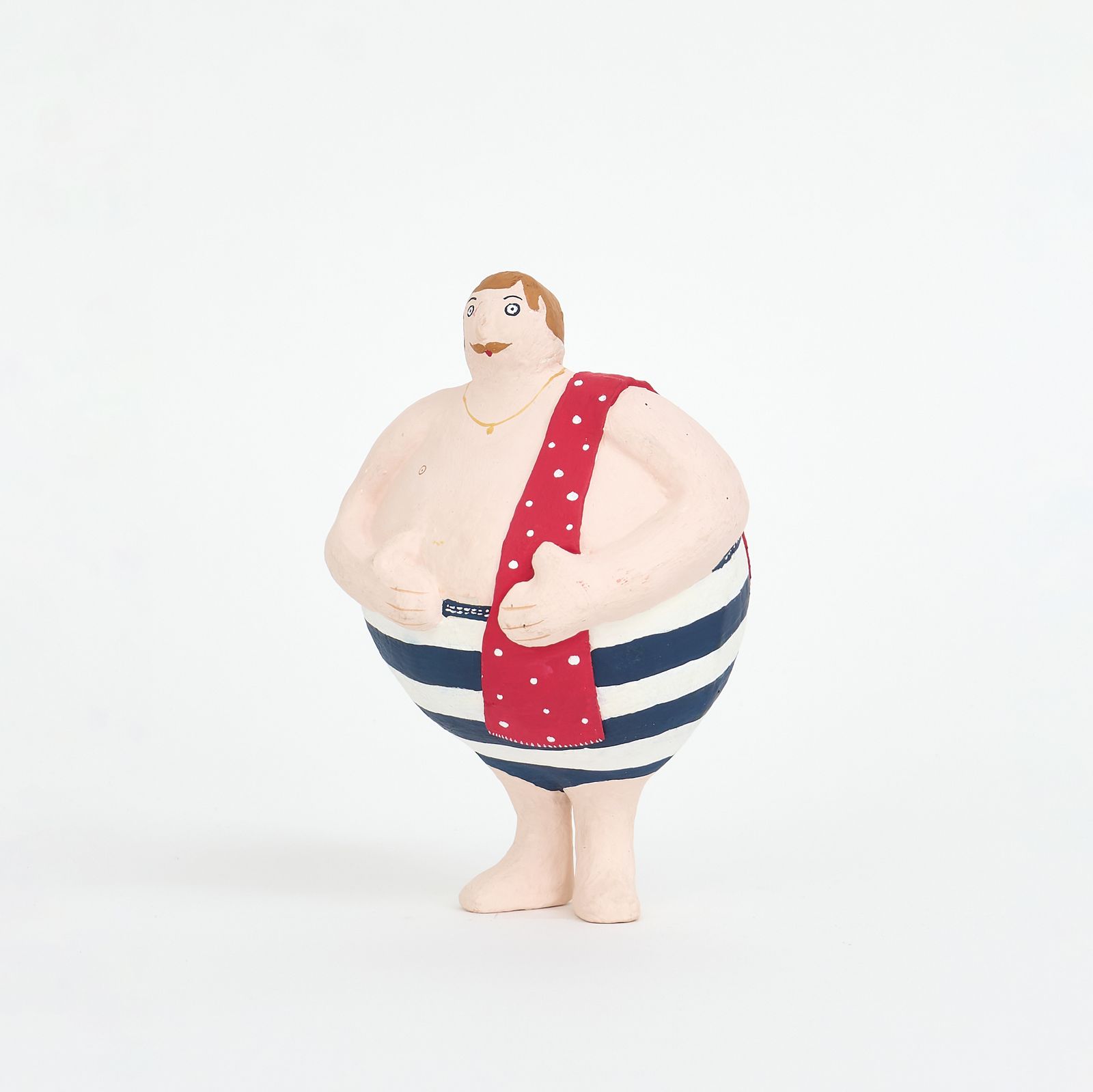 PAPIER MACHE MOUSIEUR MOUSTACHE 【BATELA】