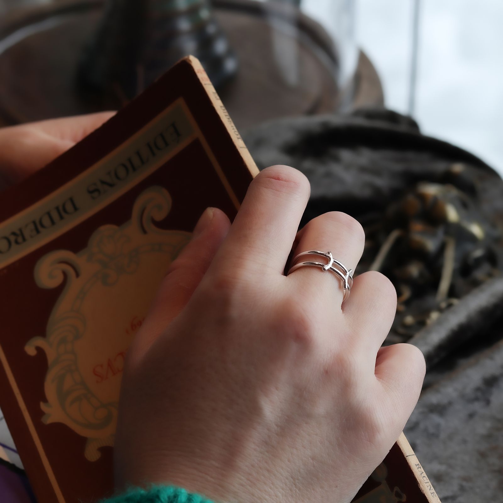 【Silver Jewel】horoscope ring Gemini ふたご座 シルバー925