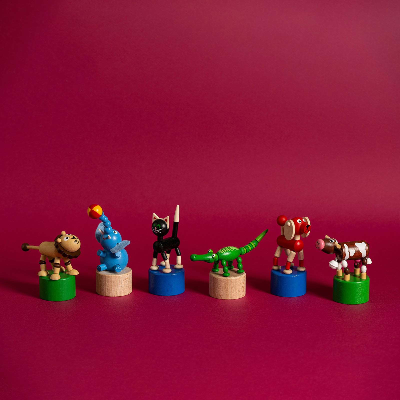 「Aligator」DETOA Wooden Push Toy
