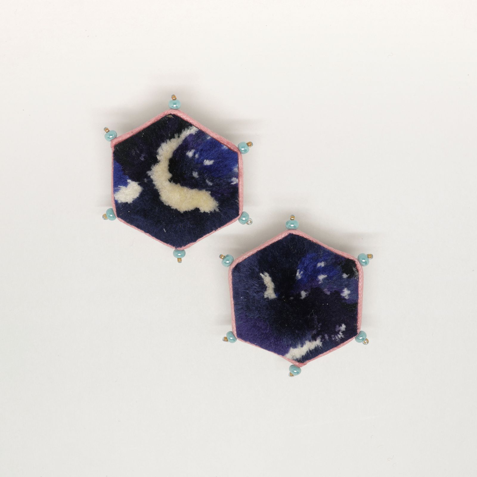 「TRIBO Hexagon」ピアス【La cosmologie de sachikoism】