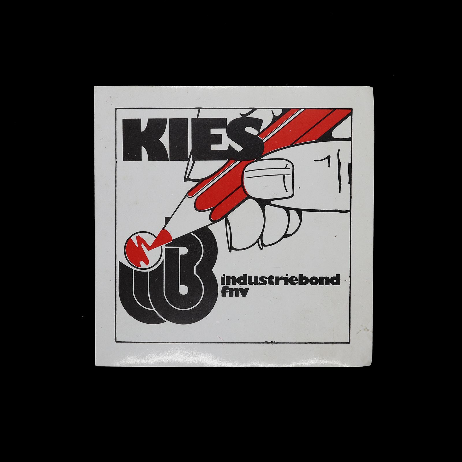 「KIES industrie bond fnv」ヴィンテージステッカー ヨーロッパ