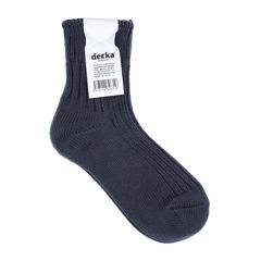 Low Gauge Rib Socks Short Length ストーン