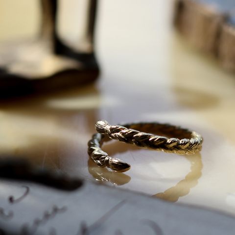「braid ring」リング ブラス