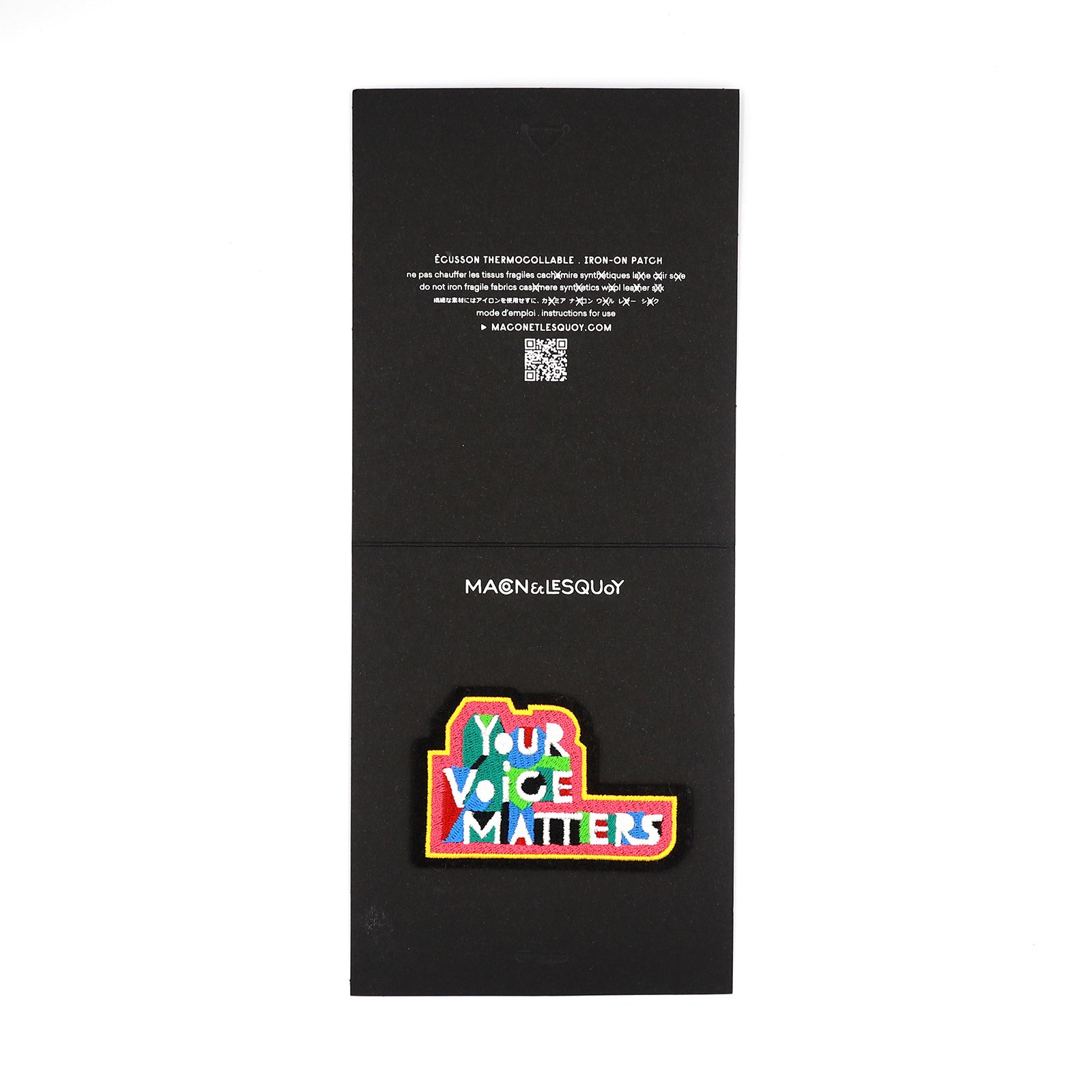 「Your Voice Matters」アイロンパッチ