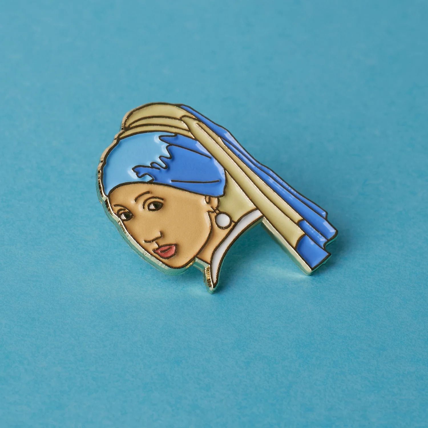 「Girl with a Pearl Earring Johannes Vermeer」ピンズ 真珠の耳飾りの少女/フェルメール