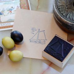 「ヨット」ヴィンテージスタンプ フランス 1940s