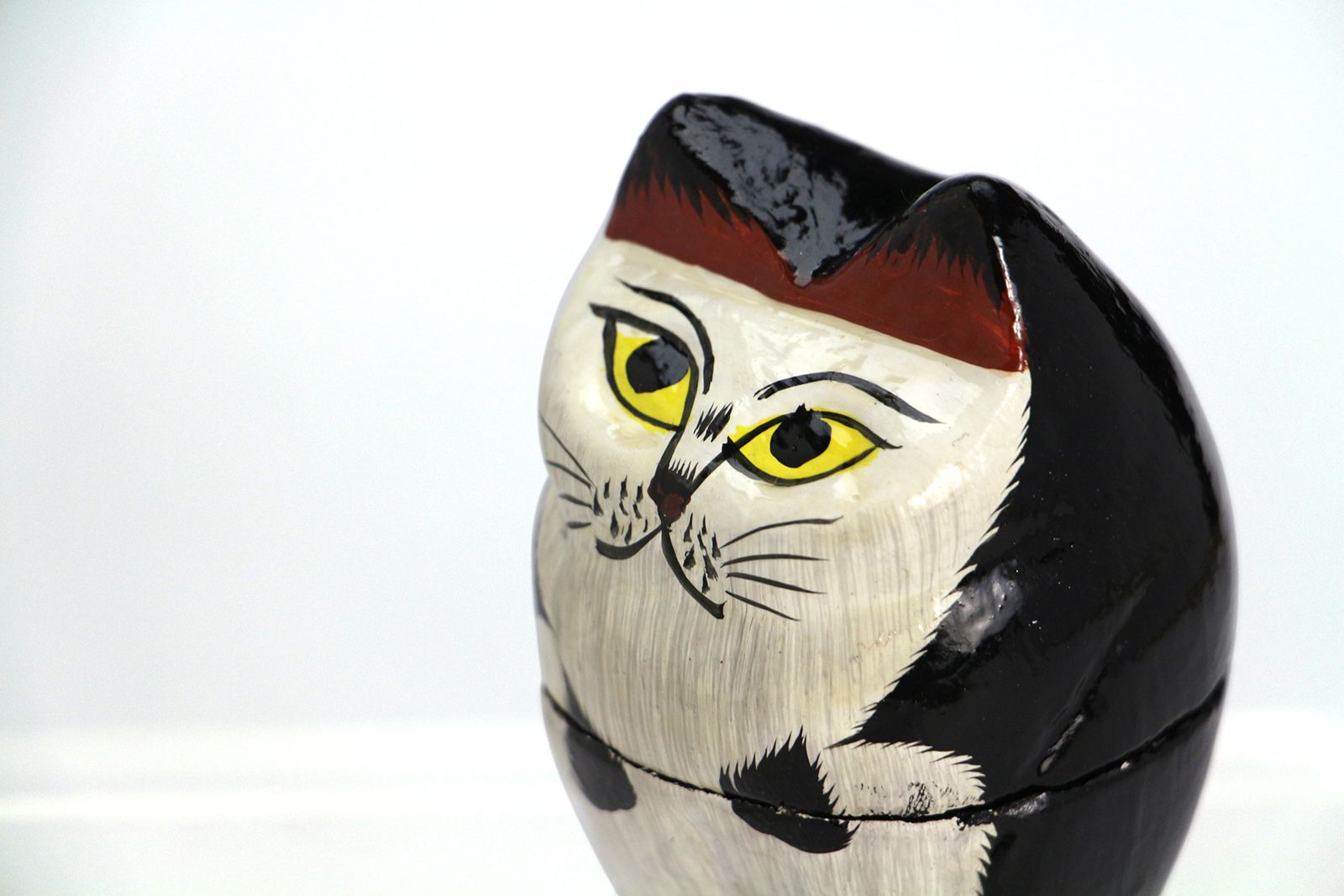 「PAPIER MACHE STANDING CAT」BLACK