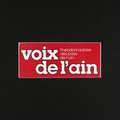 「voix de I'ain」ヴィンテージステッカー ヨーロッパ
