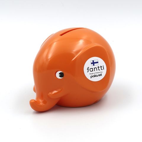 「Fantti」エレファントバンクS オレンジ 貯金箱