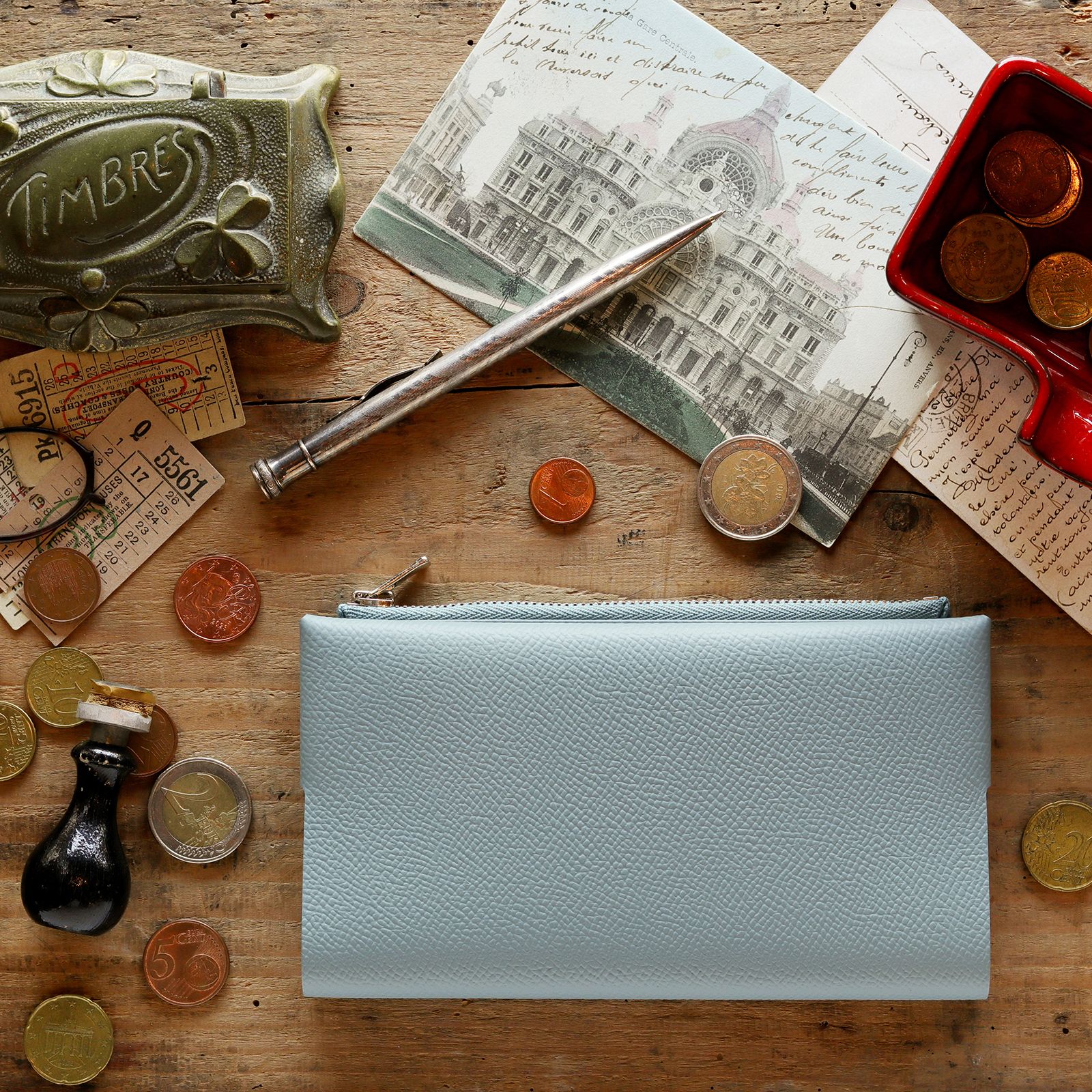 「小さく薄い長財布UNO ver.2 Noblessa」sky