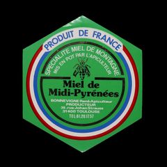 「miel de Midi-Pyrenees」ヴィンテージステッカー ヨーロッパ