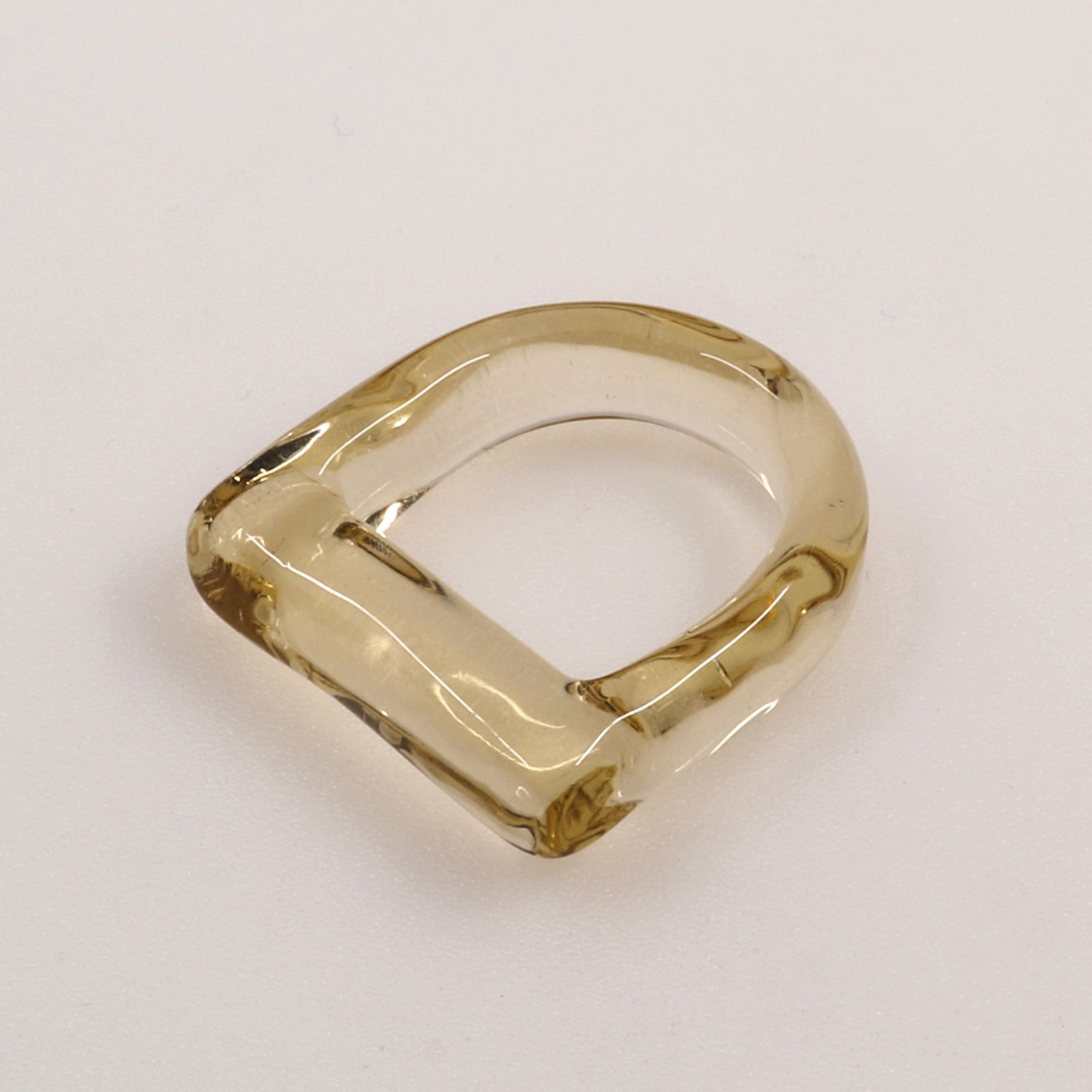 「Glass Ring D」リング ライトアンバー