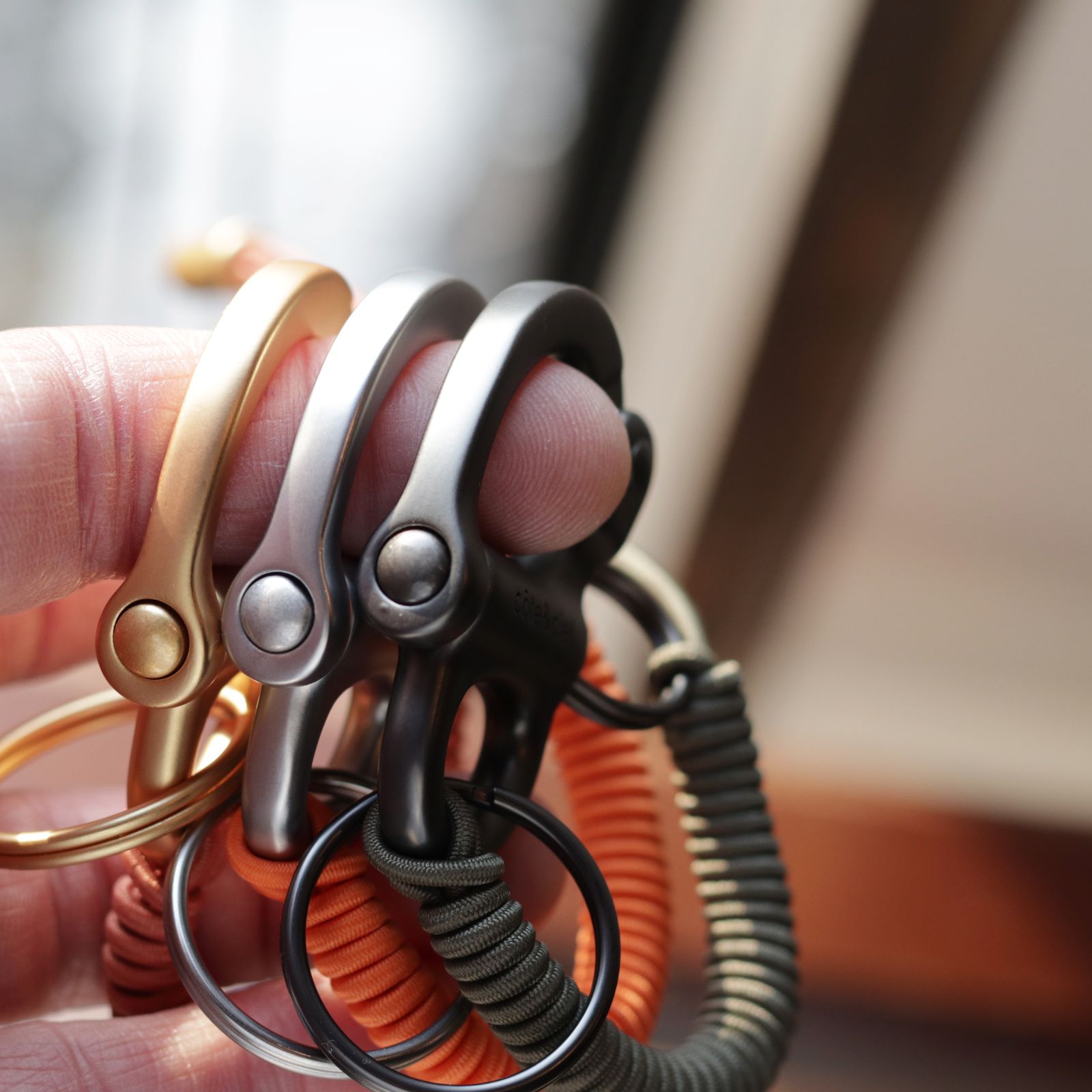 「LetGo Petits」キーリング オレンジ×シルバー