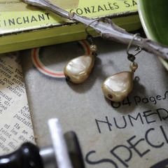「バンピードロップパール」ピアス フランス