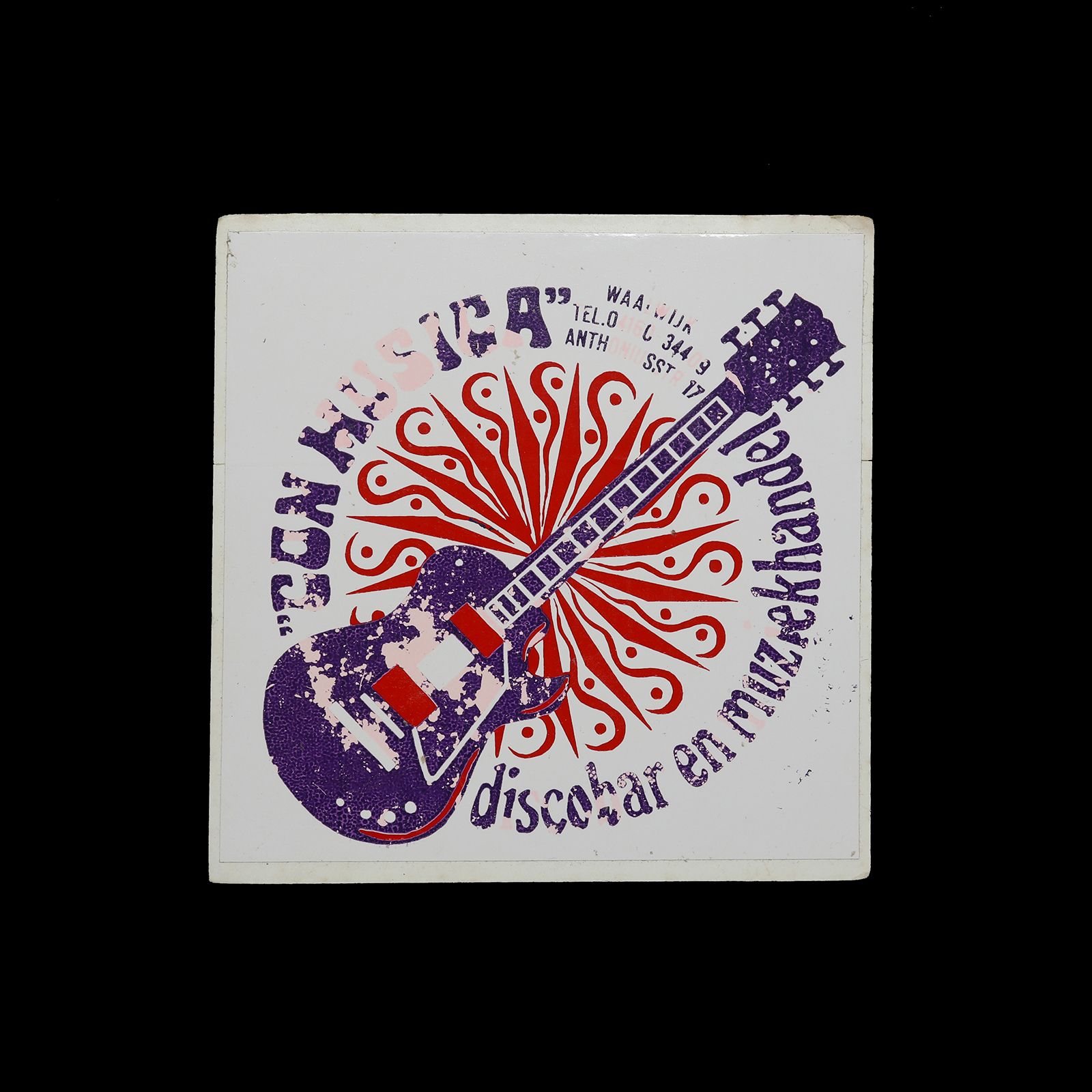 「CON HUSICA」ヴィンテージステッカー ヨーロッパ