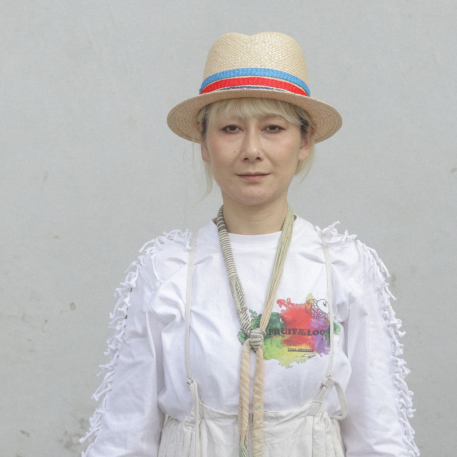 【送料無料対象外】マリンカラーストローハット ナチュラル