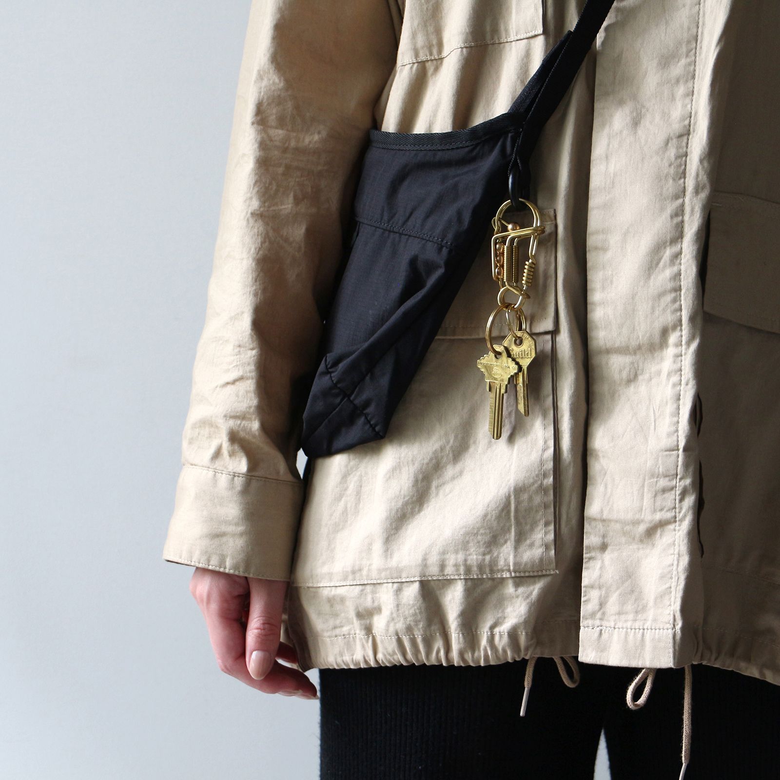 Metal Wire Carabiner ゴールド