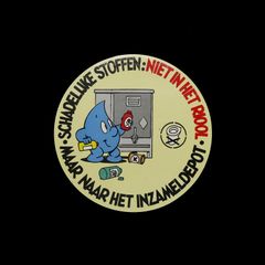 「NIET IN HET RIOOL」ヴィンテージステッカー ヨーロッパ