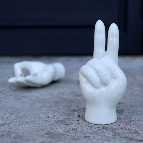 Porcelain Hand Objet “Peace”