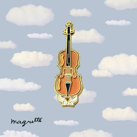 「Violin」ピンズ ルネ・マグリット