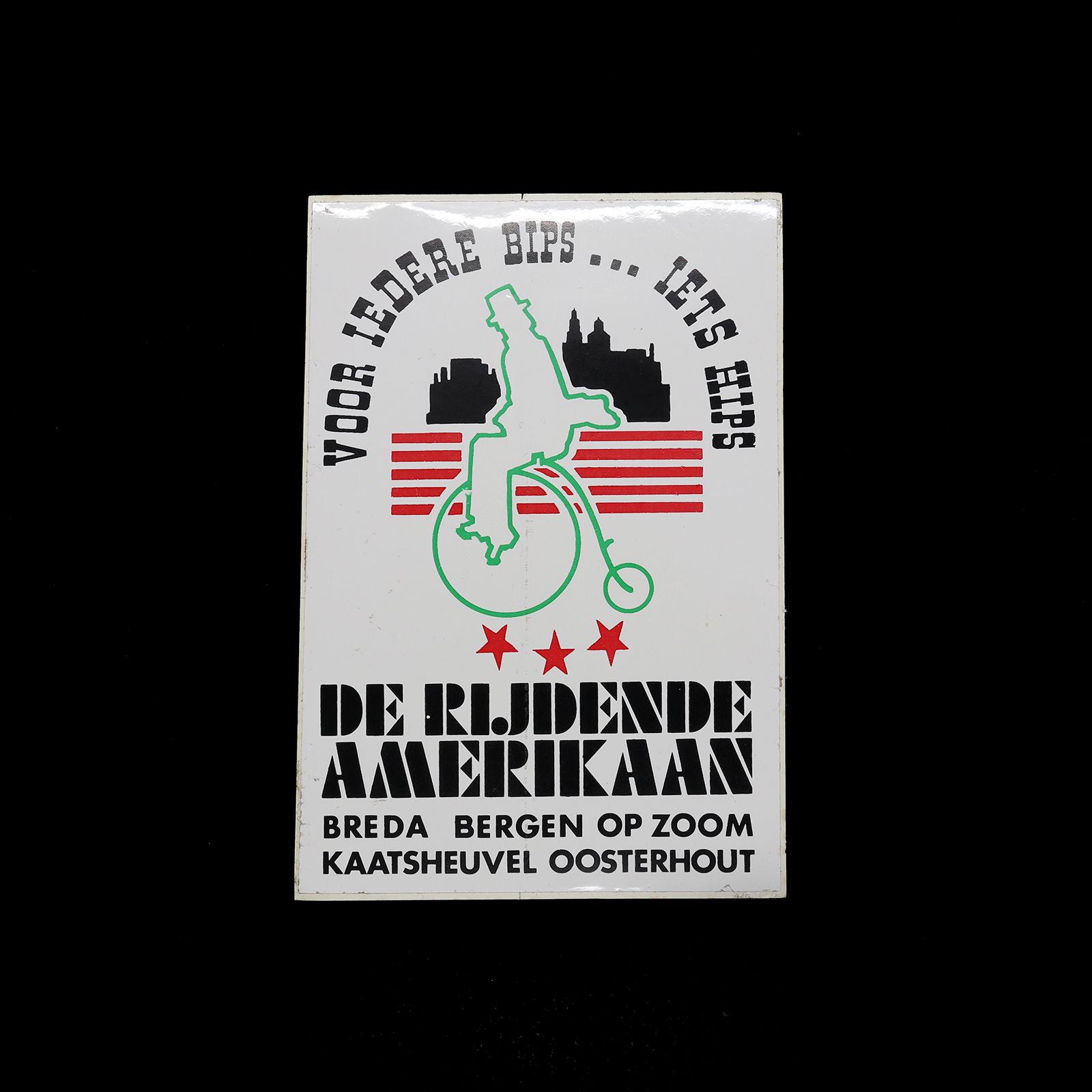 「DE RIJDENDE AMERIKAAN」ヴィンテージステッカー ヨーロッパ