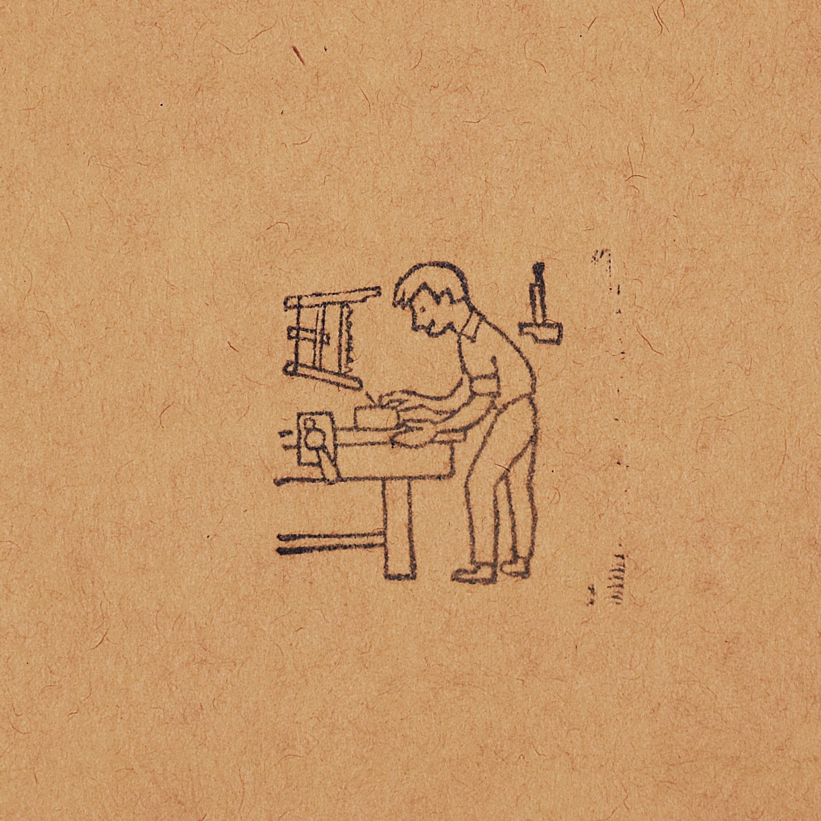 「木工作業」 ヴィンテージスタンプ フランス50s FERNAND NATHAN