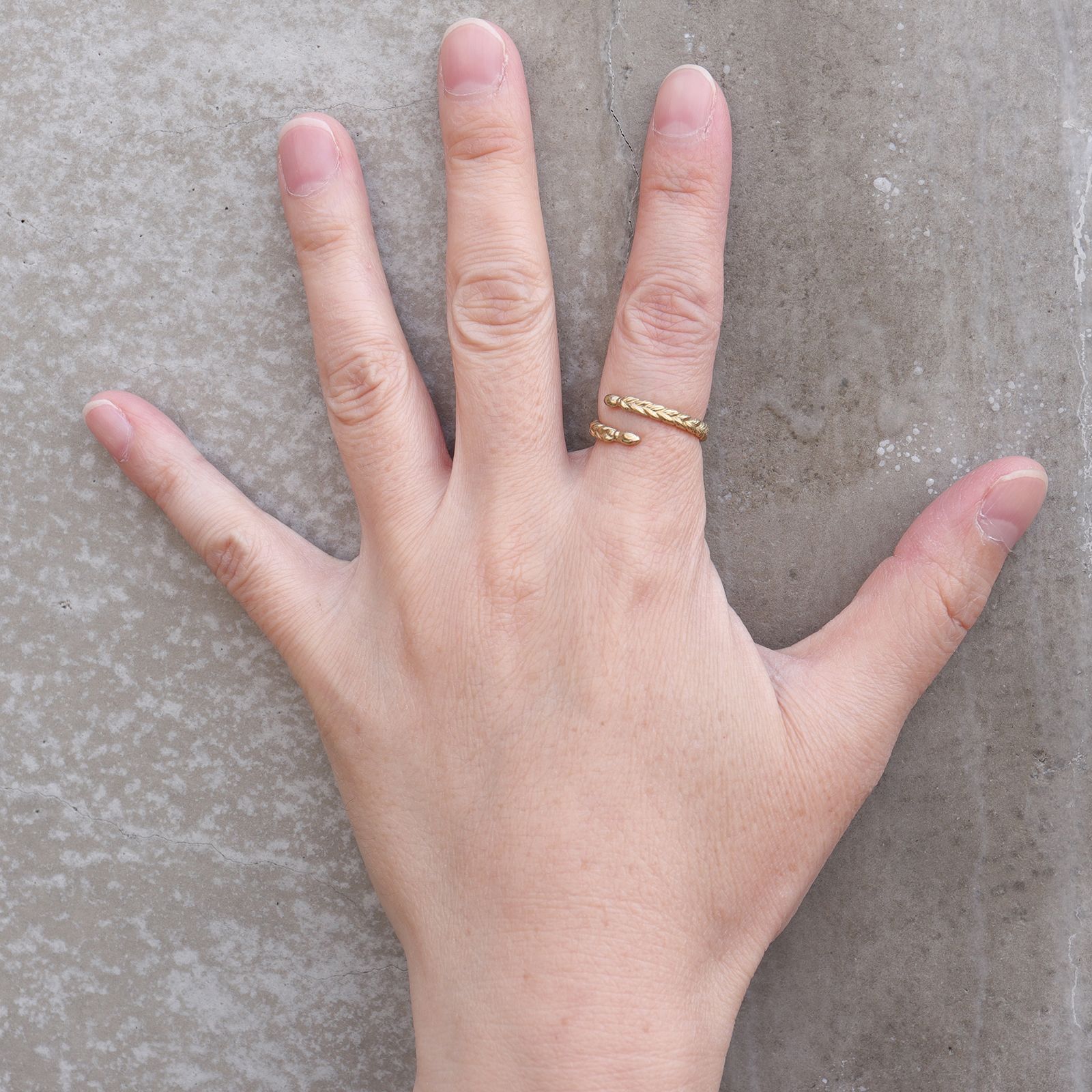 「braid ring」リング ブラス